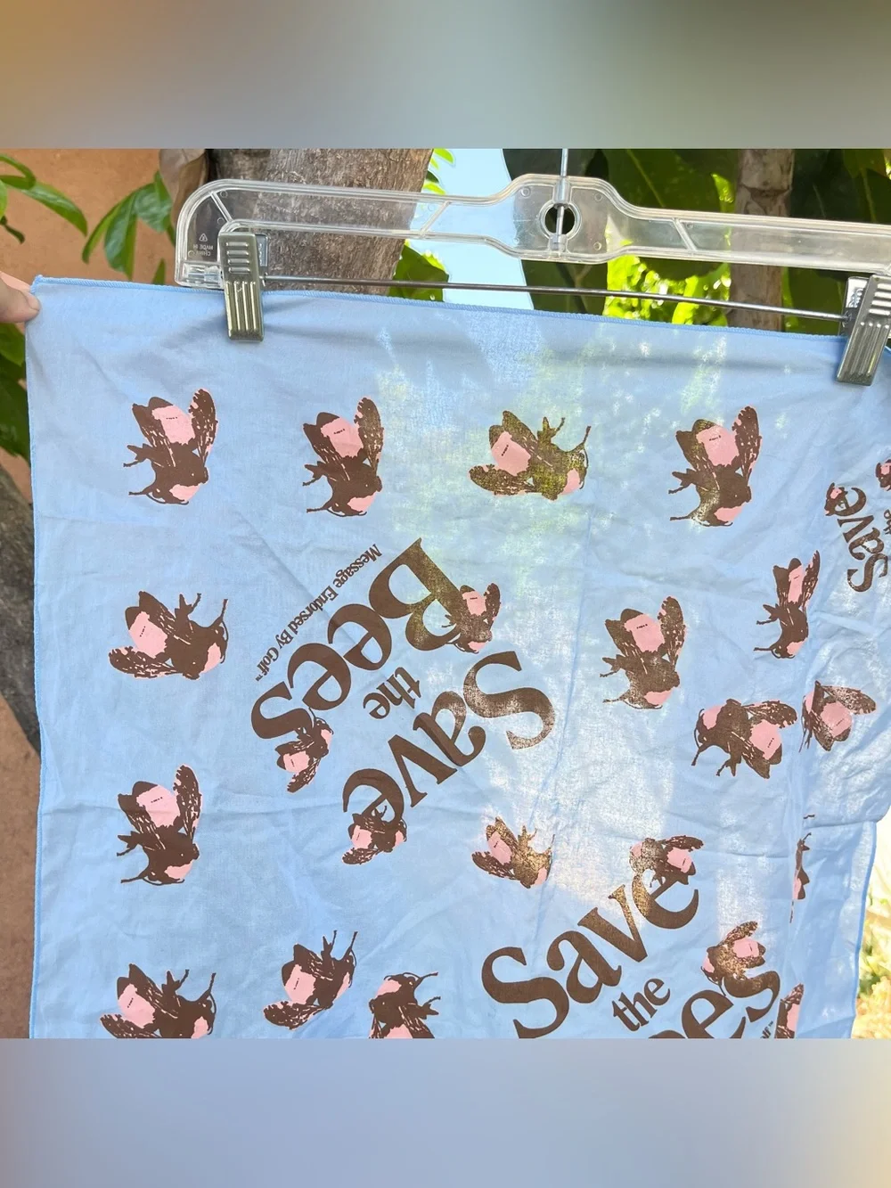 Golf Wang × Tyler The Creator Golf Wang Save the Bees Bandana in Blue.